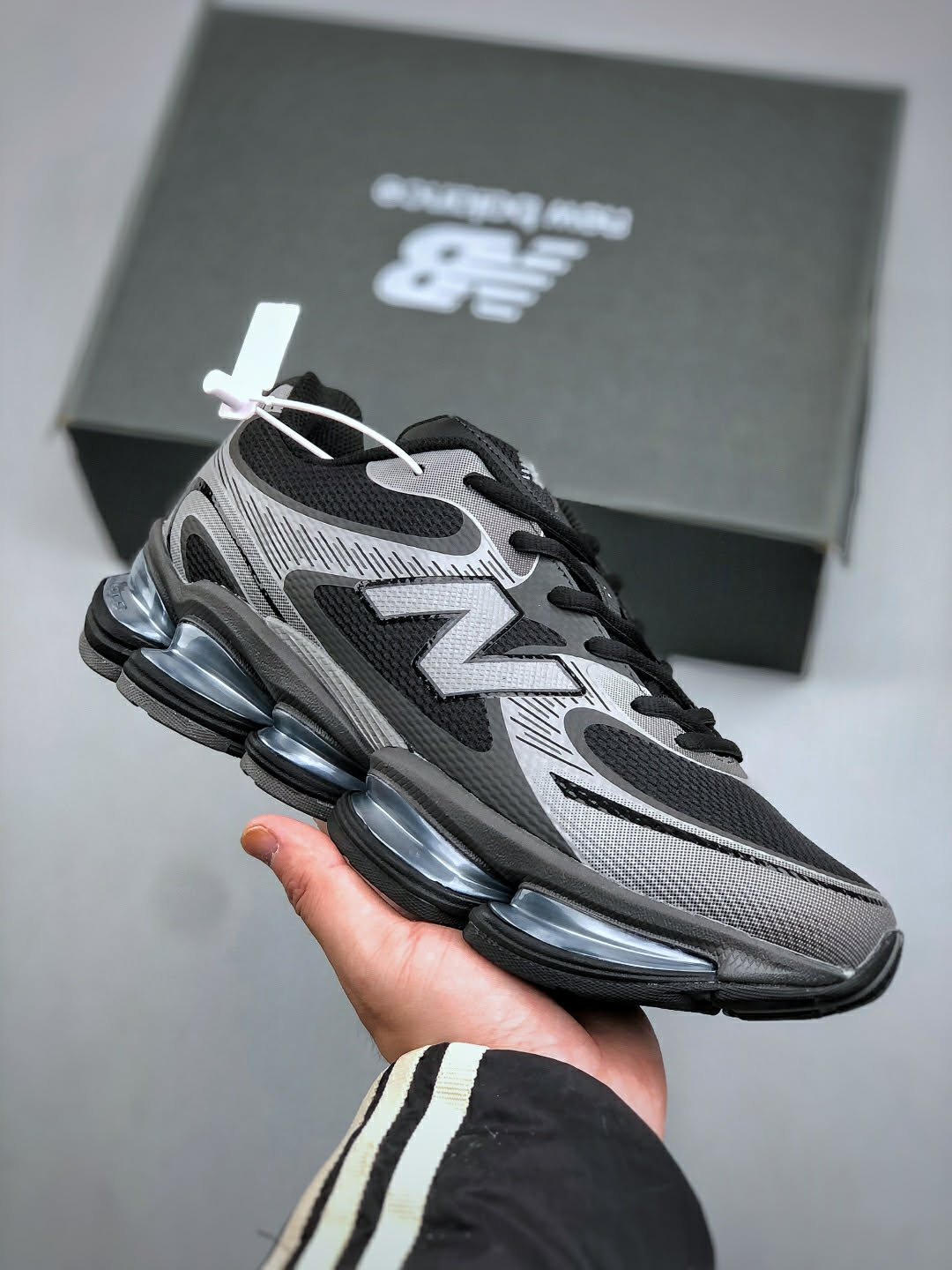 New Balance 9060 / 1906 futuriste noir-gris