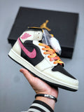 Air Jordan 1 Mid Black Pink Gradient