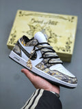 Air Jordan 1 Low Custom Gold Leaf