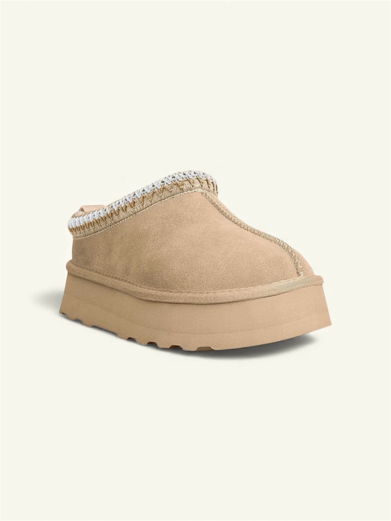 Mule plateforme style UGG/Tazz