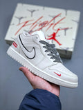 Air Jordan 1 Low White Red Supreme